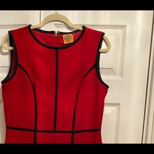 Sleeveless gorgeous elegant red dress TORY BURCH LIKE NEW